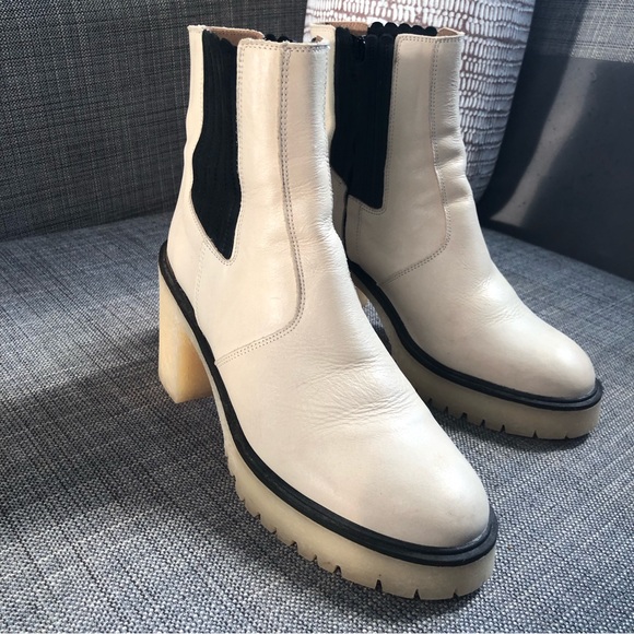 Free People Off White/Cream James Chelsea Boot Size 41/11 - Picture 2 of 15